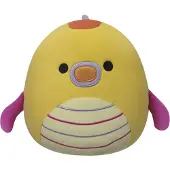 Squishmallows Jazwares SQK3440 ; SQCR05375 - 19 cm (7,5") - Série 18 - 07 - Leif l'hippocampe jaune