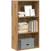 vidaXL Bibliothèque chêne artisanal 60x30x114 cm bois d'ingénierie