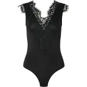 Pieces Shirtbody 'Ilu' noir