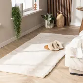 NATURL. Tapis de couloir doux à poils longs - Comfy Supreme Crème | 80x200 cm | Tapis de couloir | Pile haute