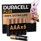 Duracell Piles Aaa Alcalines Plus Pack 6 (5000394141209)