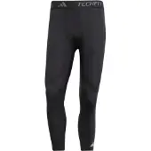 Adidas Pantalon de sport 'Techfit Compression' gris clair / noir / blanc
