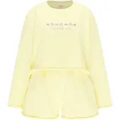 MO Tenue d'intérieur jaune pastel / rose / noir / blanc