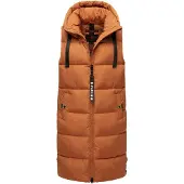 NAVAHOO Gilet cognac / noir / blanc