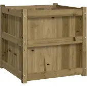vidaXL Jardinières 2 pcs bois de pin imprégné
