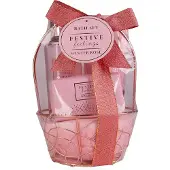 Accentra Geschenkset FESTIVE FEELINGS in rundem Drahtkorb, Duft: Winter Rose