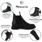 Tamaris Chelsea Boots noir