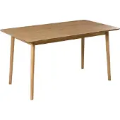Beliani Table de repas ELVYN Chêne clair 140 cm 80 cm