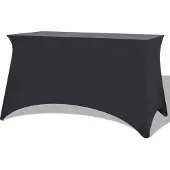 vidaXL Housses extensibles pour table 2 pcs 120x60,5x74 cm Anthracite