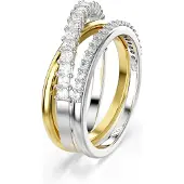Swarovski Hyperbola Ring Verschiedene Schliffe Weiss Metallmix
