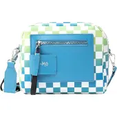 Mymo Sac à bandoulière azur / vert clair / noir / blanc
