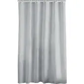 Douceur d'intérieur Rideau de douche avec crochets 180 x 200 cm polyester uni essencia Gris