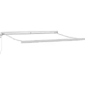 vidaXL Store extensible rouge et blanc 350 x 250 x 165 cm