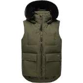 NAVAHOO Gilet 'Zimthäschen XIV' olive