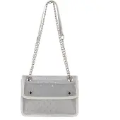 Mymo Sac à bandoulière gris argenté / argent