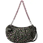 Mymo Sac bandoulière vert / rose / noir