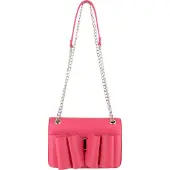 Mymo Sac bandoulière rose / argent