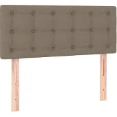 vidaXL Tête de lit taupe 90x5x78/88 cm Tissu
