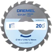 Dremel St Wo Wood Circular Saw Disc 85x15 Mm Argenté