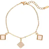 Gaya Bracelet beige clair / or