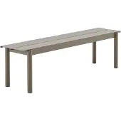 Muuto Linear Steel Bench Taupe | 170 x 34 cm