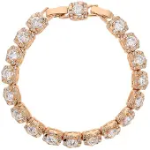 Faina Bracelet or rose / transparent