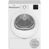 Beko Sèche-linge BM3T3829W, 8 kg, pompe à chaleur, écran, , blanc