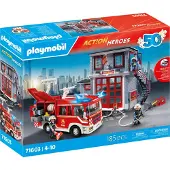Playmobil 71603 Grand set de pompiers avec pompe à eau