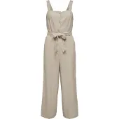 ONLY Caro Linen Sleeveless Jumpsuit Beige S Femme