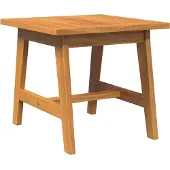 vidaXL Table d'appoint, finition huilée naturelle, 45 x 45 x 40 cm, bois massif d'acacia