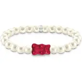 Thomas Sabo Bracelet, (Argent 925, Perles d'eau douce, Verre en cristal)