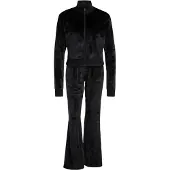 Adidas Glam Velvet Tracksuit Femme - Survêtements, Noir - Taille L (42-44) - Poly Mesh