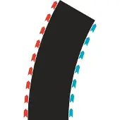 Carrera Curves Radius 2 30° Track Racing Noir