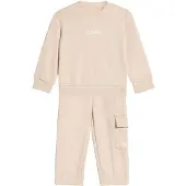 Adidas Essentials Joggers Fleece Set Beige 9-12 Months Enfants