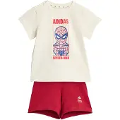 Adidas Survêtement 'x Marvel Spider-Man' bleu marine / rouge rubis / blanc cassé
