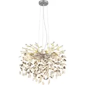 Globo Lampe suspendue Queena gris argenté Ø 60cm