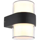 Globo Applique extérieure LED, aluminium, anthracite mat, IP44, H 13 cm