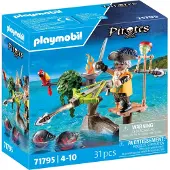 Playmobil Pirates 71795 Pirate avec arbalète et poissons à viser