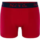 Phil&Co. Boxers bleu marine / rouge