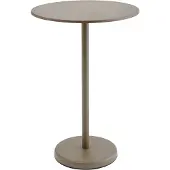 Muuto Linear Steel Café Table Taupe | Ø 70cm - H 105cm