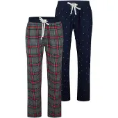 Happy Shorts Pantalon de pyjama 'Christmas' bleu marine / gris / rouge
