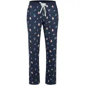 Happy Shorts Pantalon de pyjama 'Christmas' ivoire / bleu marine / vert