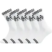 Unabux Chaussettes 'Touchdown' noir / blanc