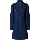 Pepe Jeans Robe Courte à Manches Longues Sunny