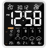 Techno Line WD3035 Station météo | Prévisions sur plusieurs jours | Smart Life App | Affichage de l'indice UV