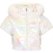 Mymo Gilet jaune / vert / rose / blanc cassé