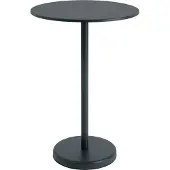 Muuto Linear Steel Café Table Anthracite Black | Ø 70cm - H 105cm