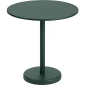Muuto Linear Steel Café Table Dark Green | Ø 70cm - H 73cm