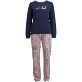 Goldenbay Pyjama 'Felicia' bleu foncé / rouge / blanc
