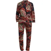 Goldenbay Pyjama 'Echium' marine / vert / rouge / blanc cassé